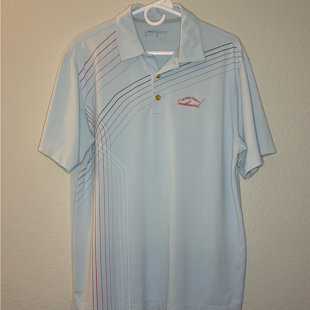 Nike White Polo Shirt Sporty Elegance